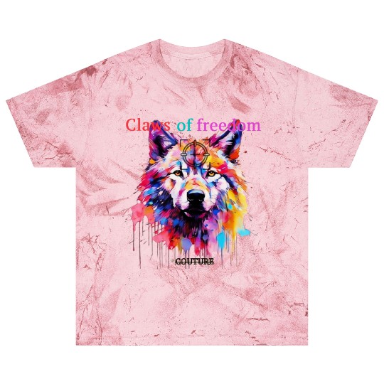 Lone Wolf in Multicolor Blast T Shirts