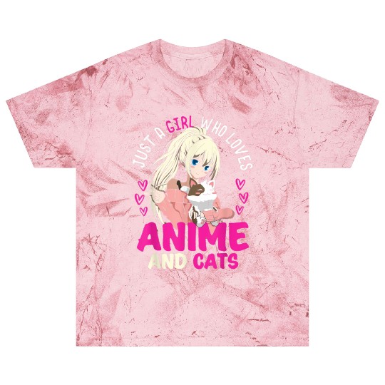Anime Otaku Cats Japanese Anime Girl Kawaii Cat Blast T Shirts