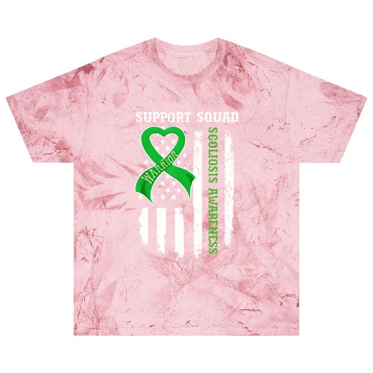 Usa Flag Support Squad Scoliosis Awareness Blast T Shirts