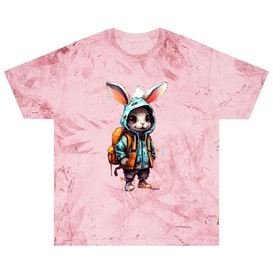 Cute Rabbit Cartoon Blast T Shirts