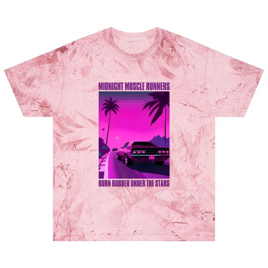 Vintage 80s Graphic Retrowave Muscle Car Racing Blast T Shirts