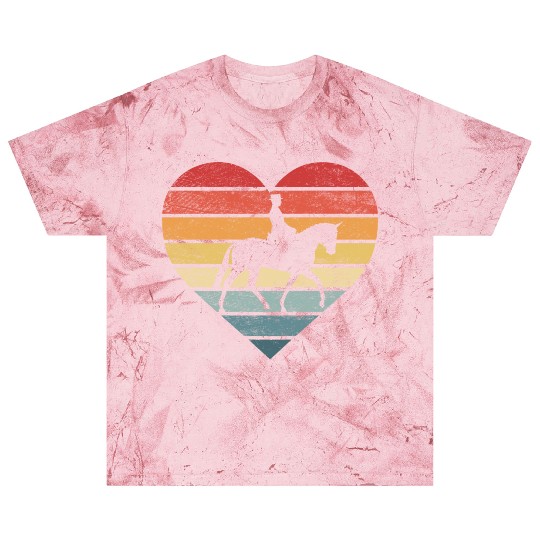 Equestrian Horseman Retro Sunset Horse Lover Rider Blast T Shirts