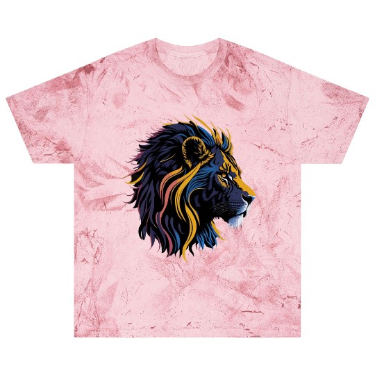 Lion Head, colorful Lion Blast T Shirts