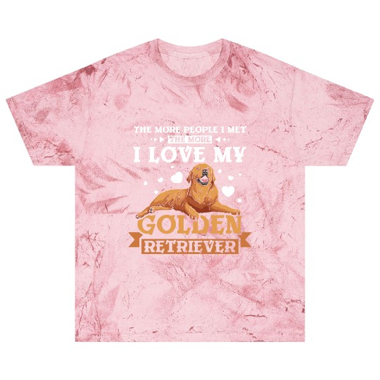 I don't like people I love my golden retriever Blast T Shirts