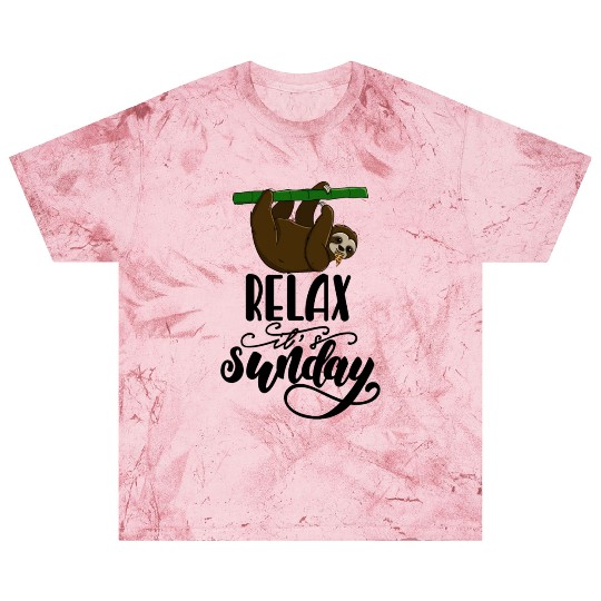 Relax It's Sunday Sloth Blast T Shirts