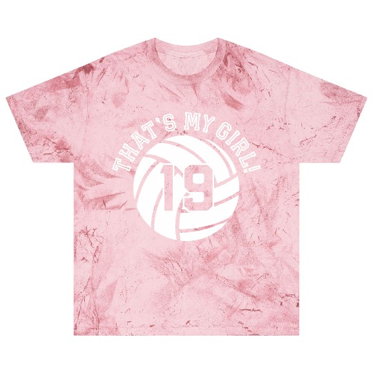 19 Volleyball Player That'S My Cheer Mom Dad Team Blast T Shirts