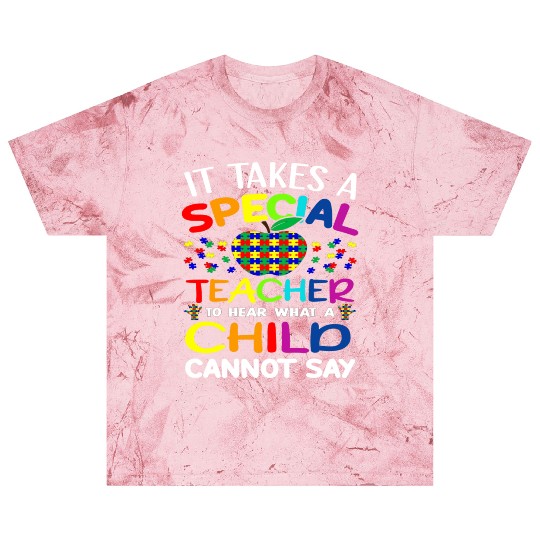 Autism Teacher Support It Takes A Special Teacher Blast T Shirts