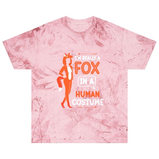 I'm Really A Fox In A Human Costume Foxes Animal Blast T Shirts
