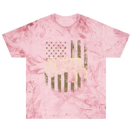 Patriotic Tractor American Flag Tractor Farmer Blast T Shirts