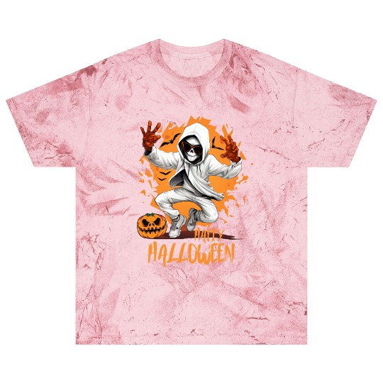 Halloween Skeleton Dabbing Hip Hop Blast T Shirts
