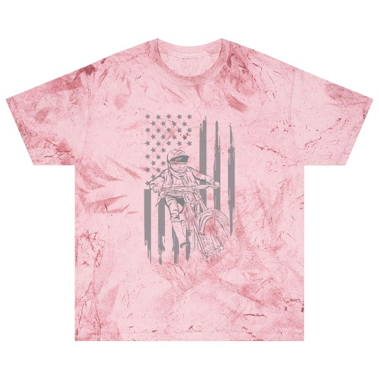 Mountain Bike Usa Flag Blast T Shirts