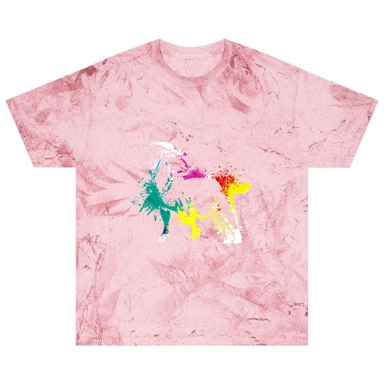 Colerfull Splash Art Farm animals Goat Blast T Shirts