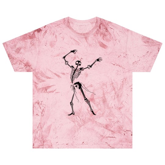 Dancing Skeleton Black Blast T Shirts