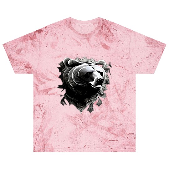 Dark muzzle black and white Blast T Shirts Russian Ornam.