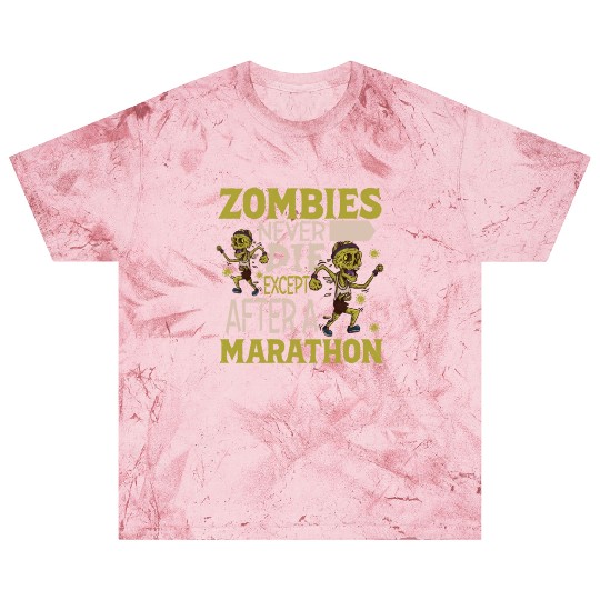Horror Zombie Runner Half Marathon Running Jogging Blast T Shirts
