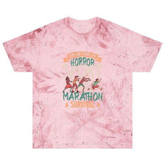 Horror Zombie Runner Half Marathon Running Jogging Blast T Shirts