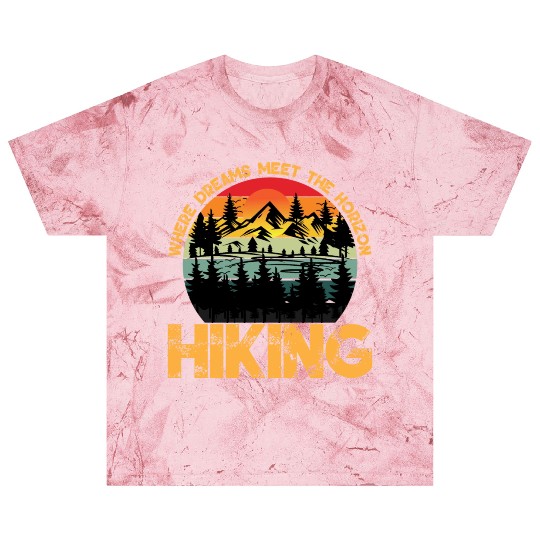 Where Dreams Meet The Horizon Hiking Summer Design Blast T Shirts