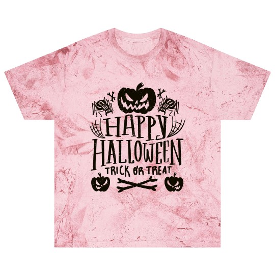 Happy Halloween Pumpkin Trick Or Treat Spider Blast T Shirts