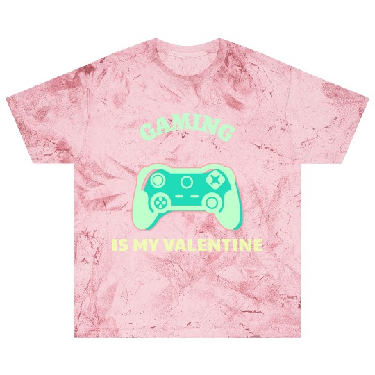 Gaming Is My Valentine Light Green Blast T Shirts