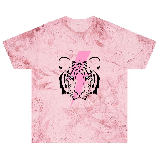 tiger and hot pink lightning bolt premium Blast T Shirts