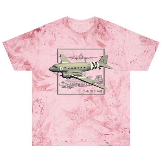 C-47 ytrain Dakota Military Transport Plane Blast T Shirts