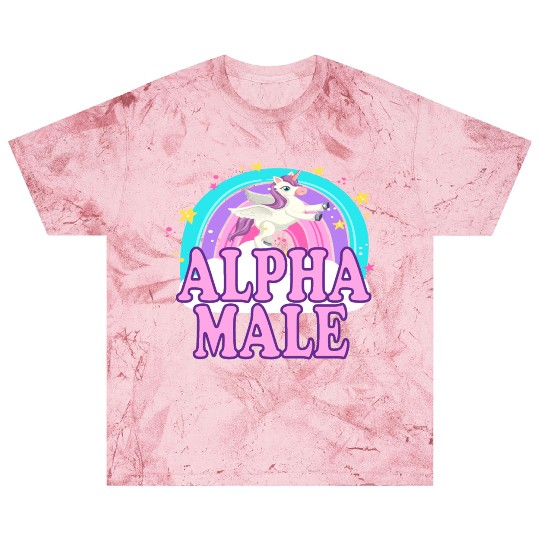 Ironic Alpha Male Unicorn Rainbow Funny Blast T Shirts