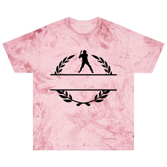 Baseball player ready to bat in laurel wreath Blast T Shirts