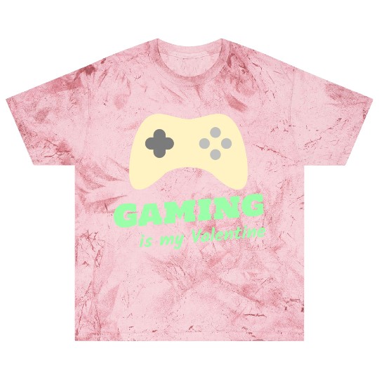 Gaming Is My Valentine Light Green Blast T Shirts