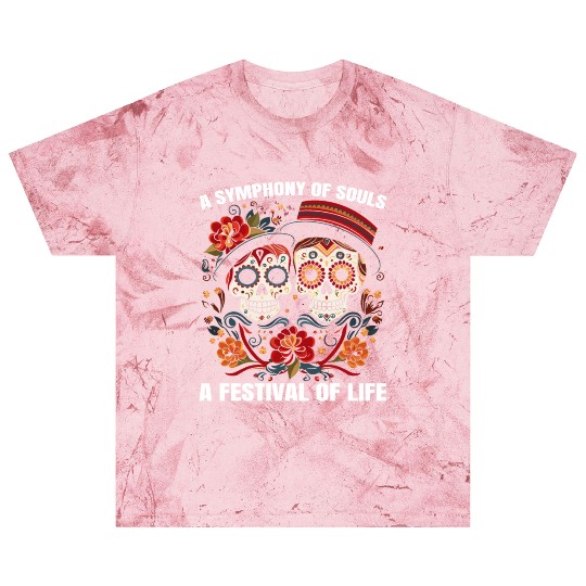 Dia De Los Muertos Sugar Skull Mexican Holiday Blast T Shirts