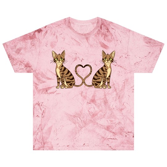 Two Cats Looks Like a Tiger Funny Cat Pets Lover Blast T Shirts