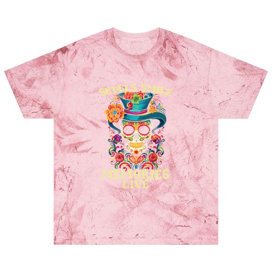 Dia De Los Muertos Sugar Skull Mexican Holiday Blast T Shirts