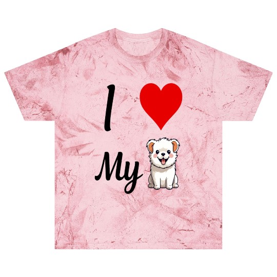 I love my dog ,dogs lover , Heart , cute dog Blast T Shirts