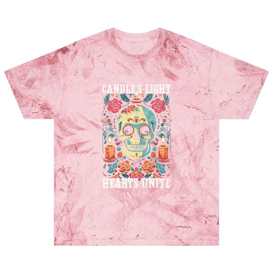 Dia De Los Muertos Sugar Skull Mexican Holiday Blast T Shirts