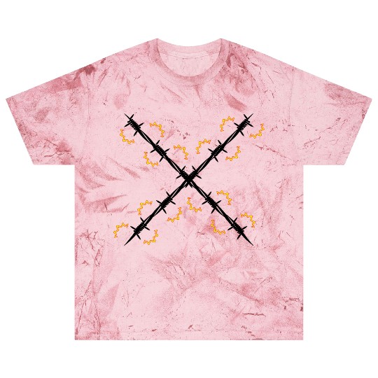 Electric fence barbed wire cross Blast T Shirts