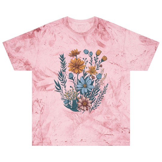 Nature Aesthetic Wild Flower Botanical Blast T Shirts