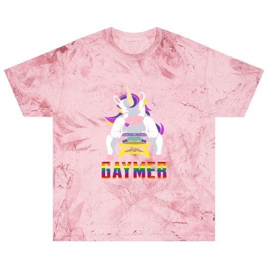 LGBTQ Gaymer Gamer Gay Rainbow Unicorn Blast T Shirts