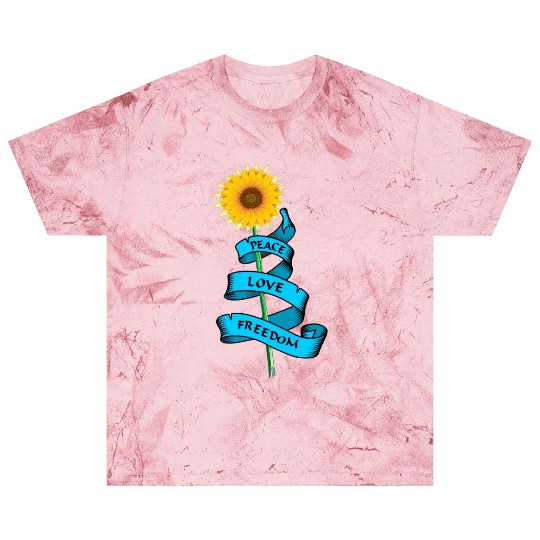 Sunflower Peace love freedom Blast T Shirts