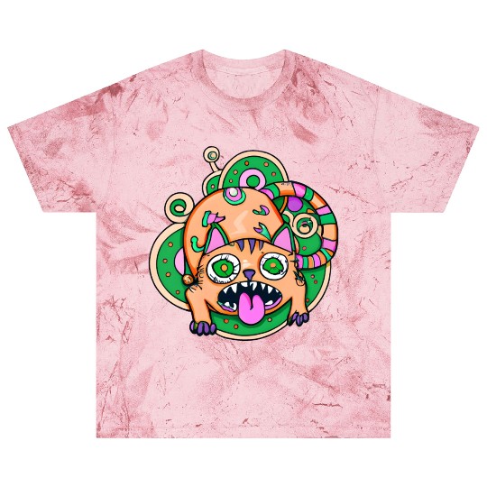 Psychedelic Trippy Cat Blast T Shirts