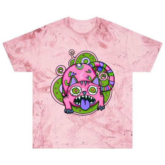 Psychedelic Trippy Cat Blast T Shirts