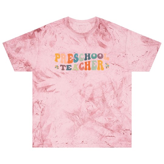 Groovy Preschool Teacher Kindergarten Teaching Blast T Shirts