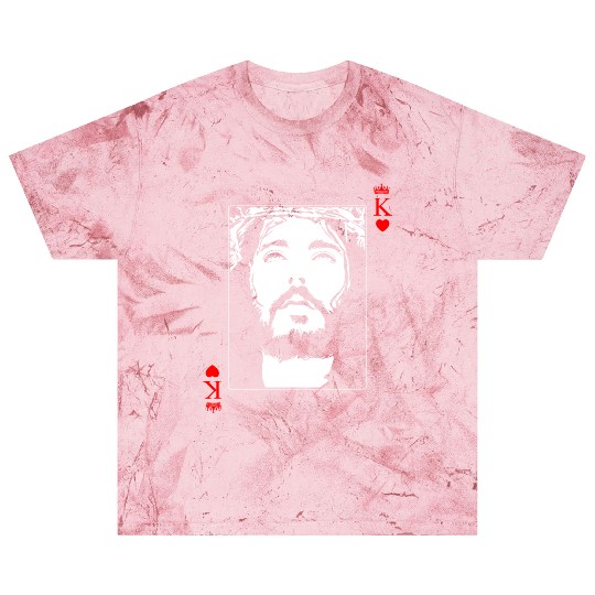 Jesus Is King Jesus King Of Hearts Card Christian Blast T Shirts