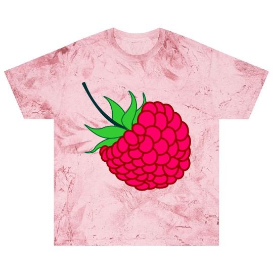 Raspberry red with green leaves Blast T Shirts