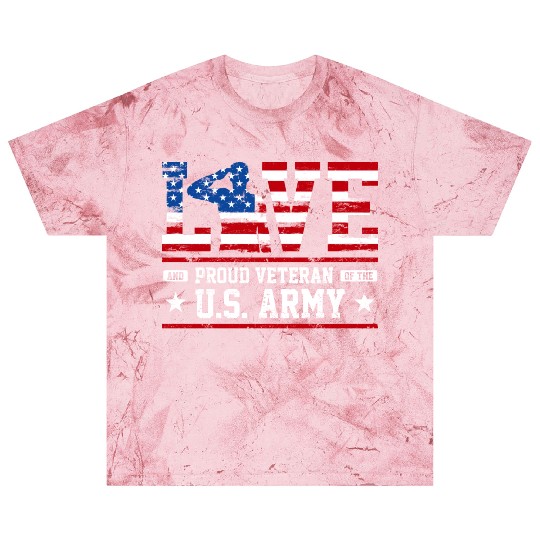 Love And Proud Us Army Veteran Blast T Shirts