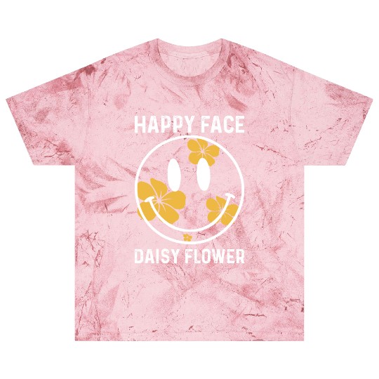 Happy Face Daisy Flower Blast T Shirts