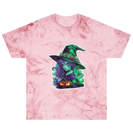 Wicked Witch Halloween Sticker, neon color Blast T Shirts
