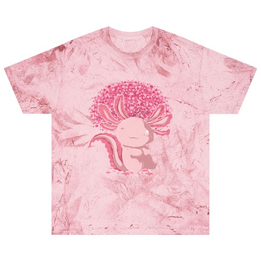 Cherry Blossom Tree Amphibian Gift Sakura Axolotl Blast T Shirts
