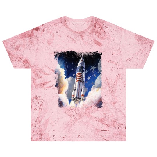Patriotic Starship US Astronauts Stars and Stripes Blast T Shirts