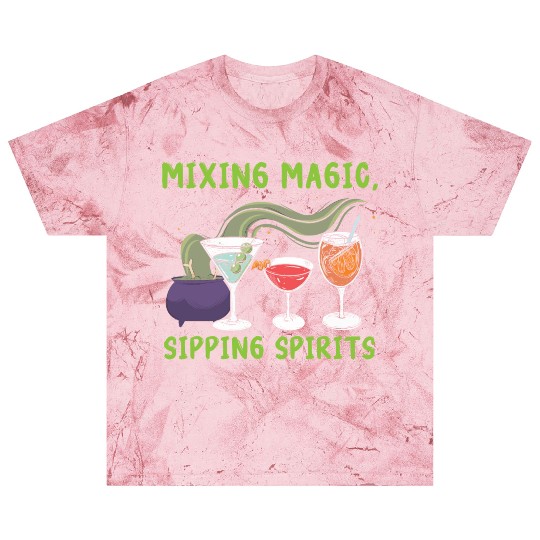 Mixing Magic Sipping Spirits Bartender Halloween Blast T Shirts