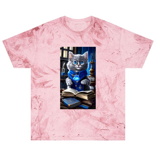 The Raven-claw Kitten Scholar: A Feline Journey. Blast T Shirts
