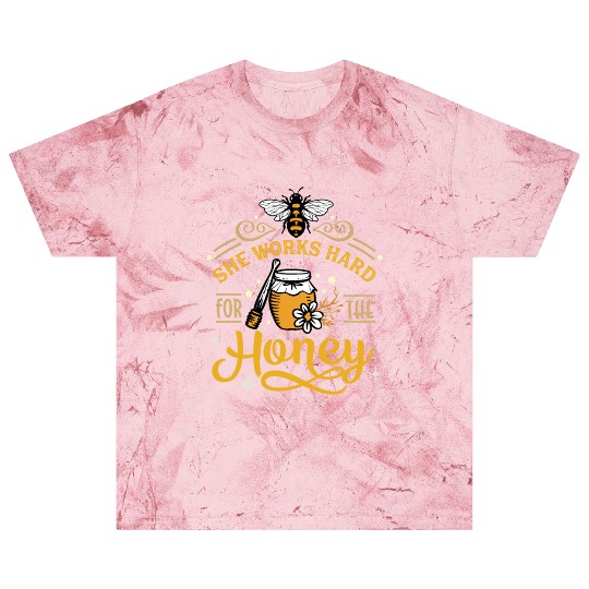 Beekeeper, Bee Hive She Works Hard for the Honey Blast T Shirts